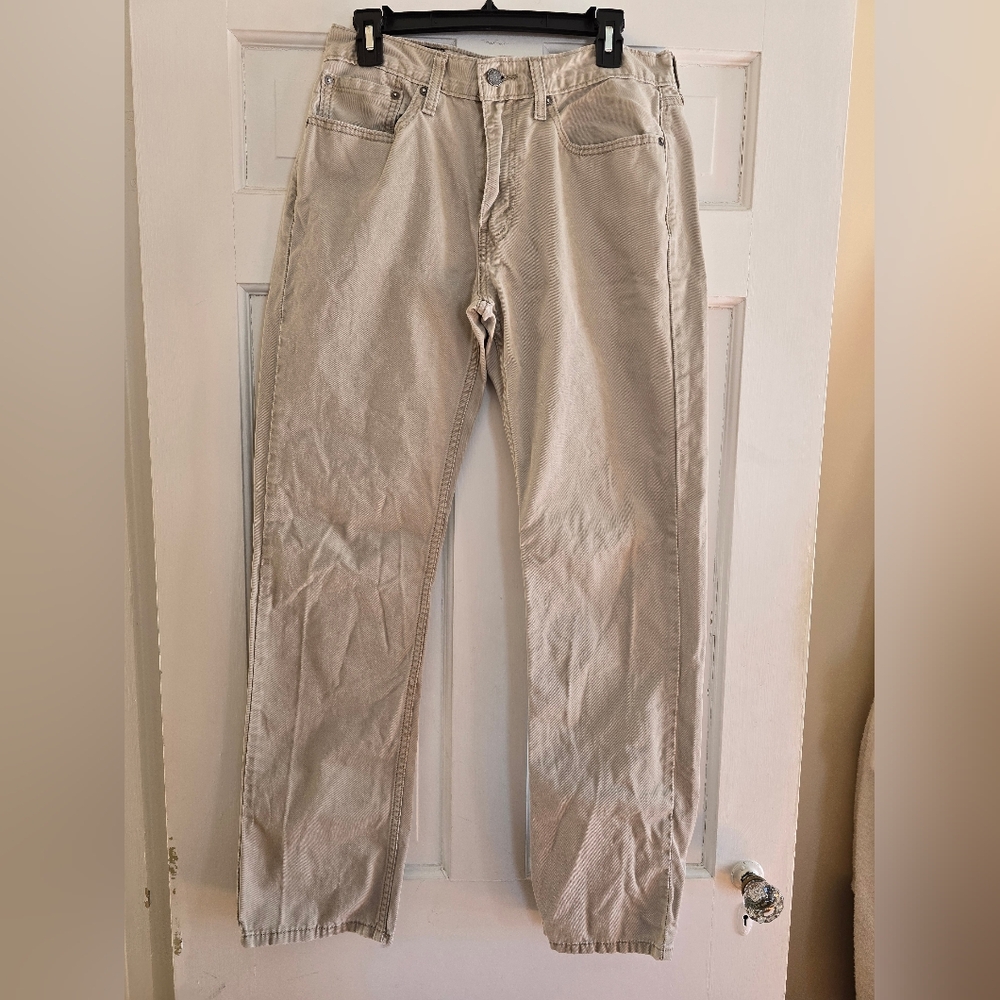 Mens Levi Strauss tan jeans - 514